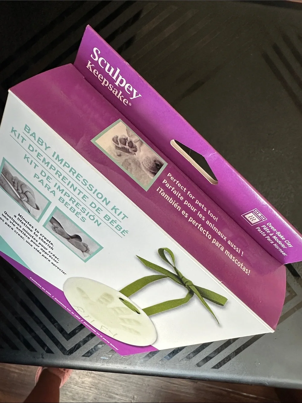 Baby Impression Kit – White and Green Keepsake